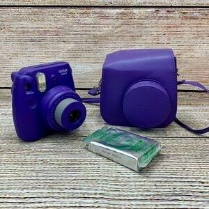Fujifilm Instax Mini 8 Purple Instant Camera‎ Bundle with Case & Film Pack